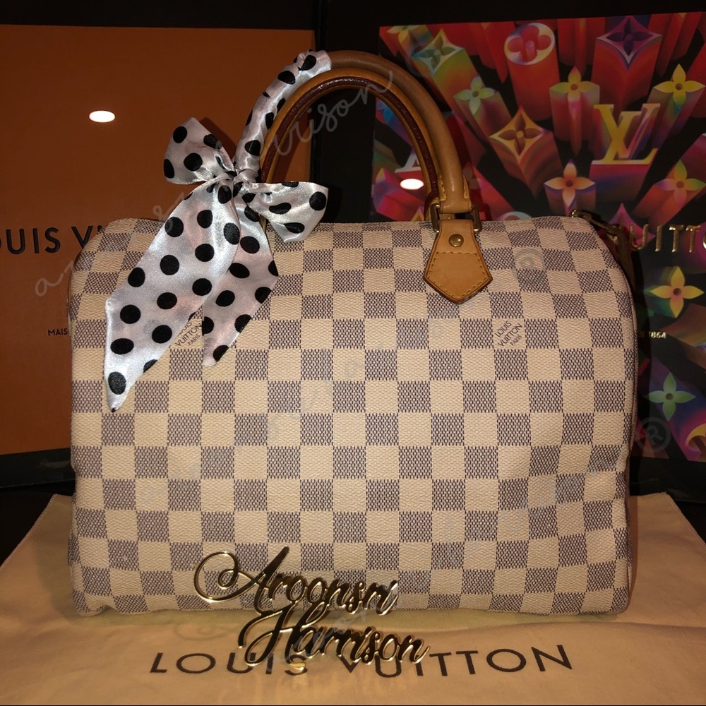 Additional pictures for Speedy 30 Damier Azur ❤️